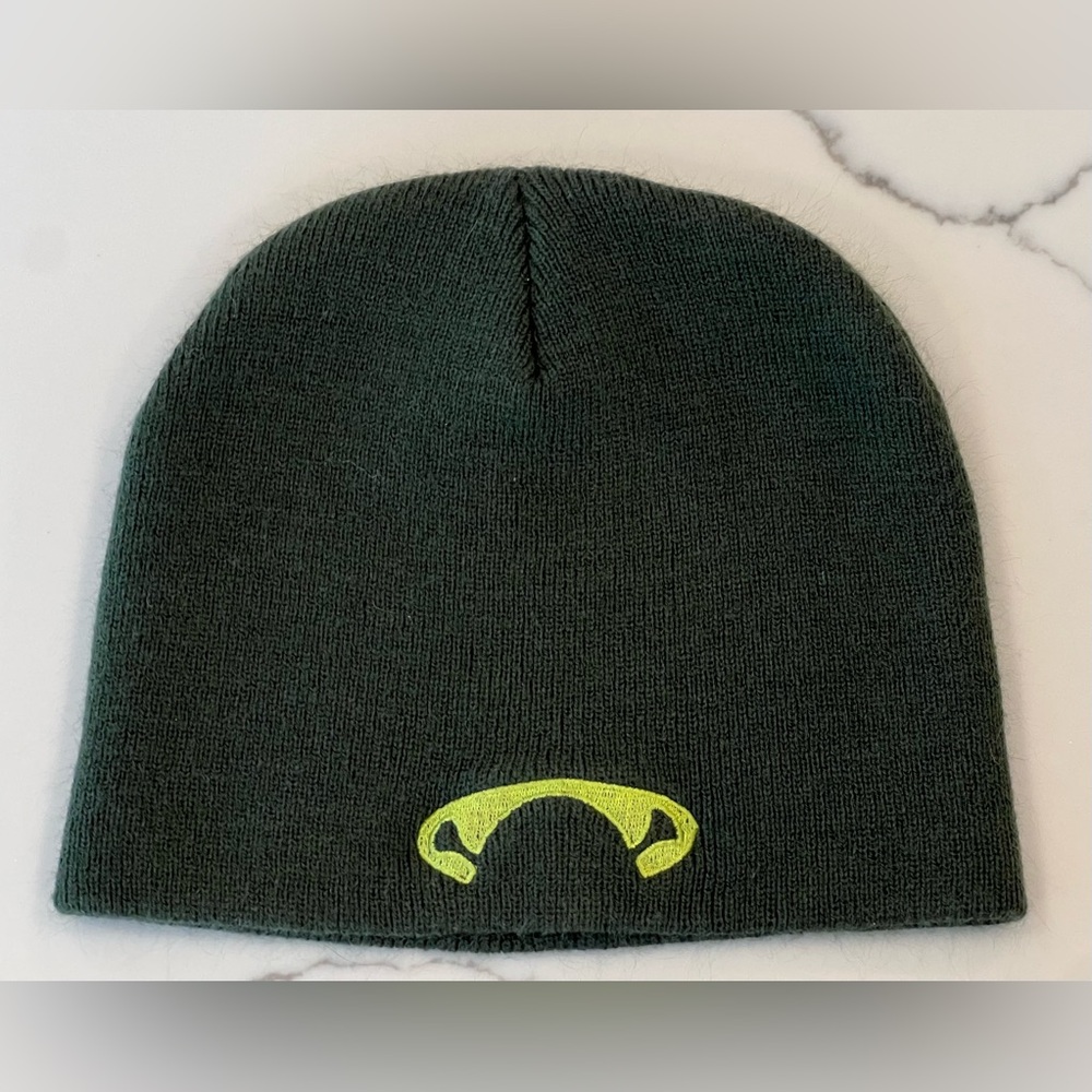 Shrek Green Beanie with Neon Green Shrek ears logo